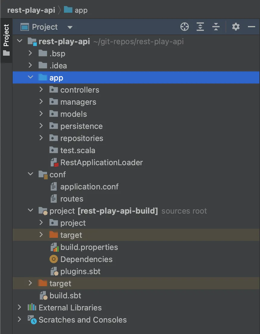 Project file structure skeleton